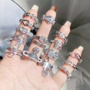 premium adjustable zircon ring collection