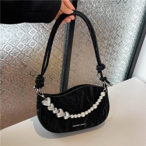 Korean Pearl Chain Mini Shoulder Bag
