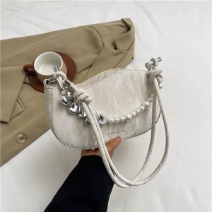 Aurastridebd.com Korean Pearl Chain Mini Shoulder Bag White Korean Pearl Chain Mini Shoulder Bag White.com Korean Pearl Chain Mini Shoulder Bag White Korean Pearl Chain Mini Shoulder Bag White