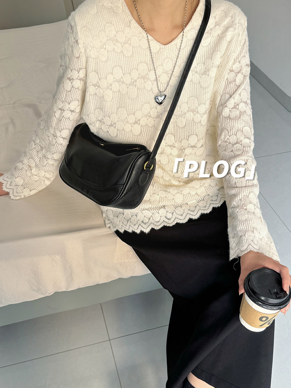 Aurastridebd.com Cocoa Curve Shoulder Bag Black Cocoa Curve Shoulder Bag Black.com Cocoa Curve Shoulder Bag Black Cocoa Curve Shoulder Bag Black 2